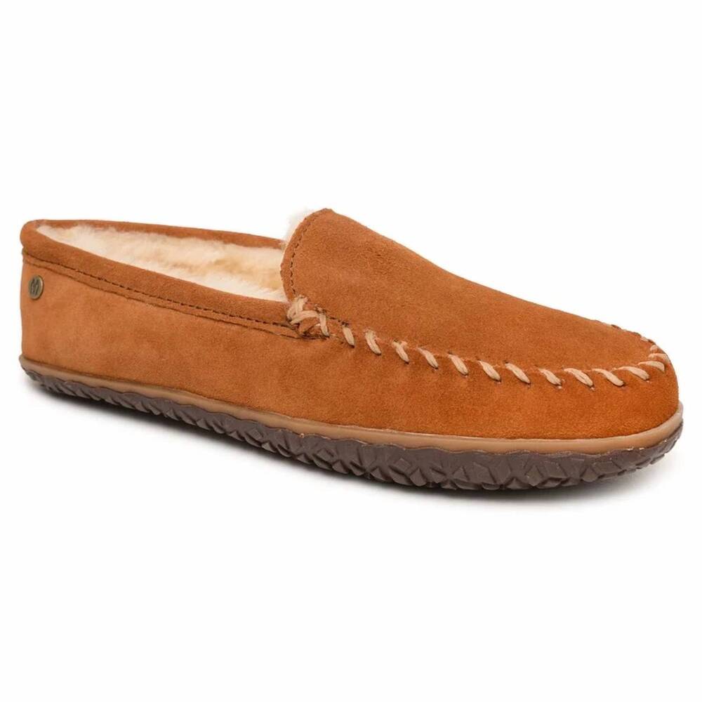 NEW MINNETONKA men's tobie loafer in brown